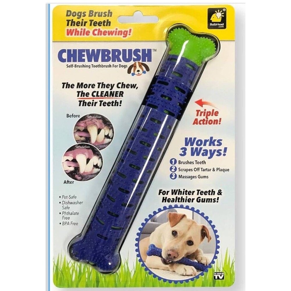 Chewbrush Self-Brushing Toothbrush for Dogs - Large